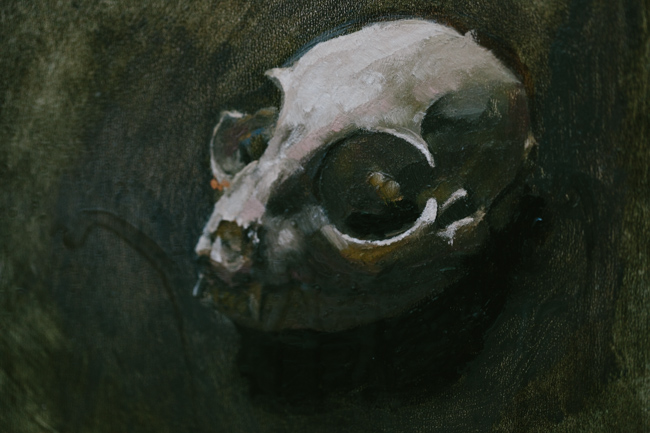 Matthew Gordon animal skull painting