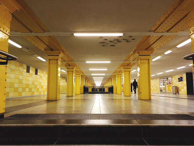 Berlin Lichtenberg Ubahn Subway Station
