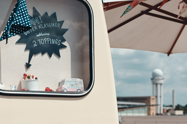 Mr Whippy Frozen Yoghurt truck Berlin Tempelhof
